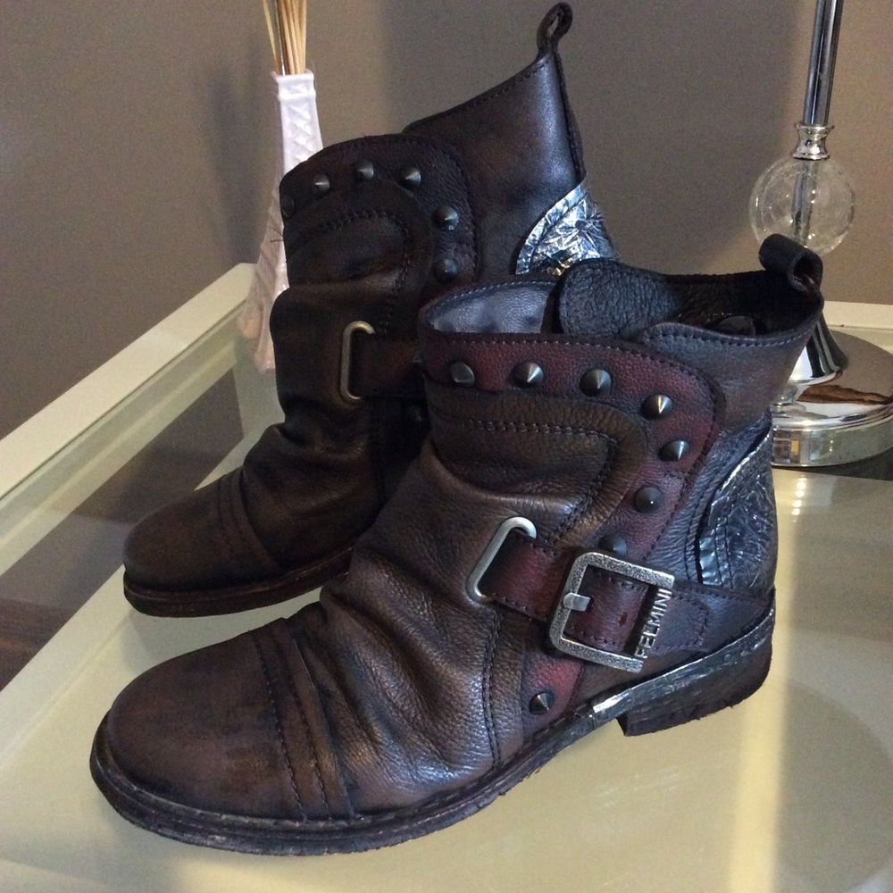 Felmini Targoff Cognac Ankle Boots